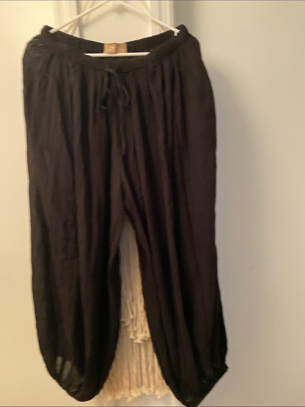Women’s black free people playa balloon pants like new